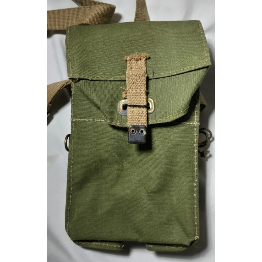 Original 1944 British Light II Respirator Pouch Bag Carry WWII Canvas Haversack